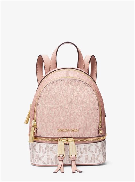 michael kors rhea mini floral backpack|mk rhea slim backpack.